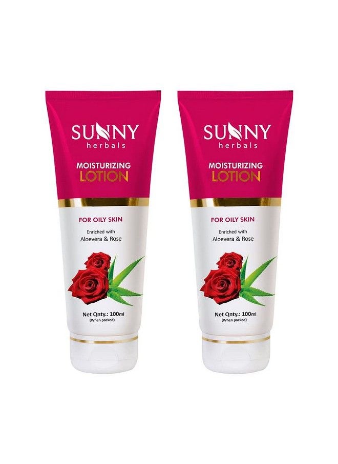 Sunny Moisturizing Lotion Enriched With Rose & Aloevera Extracts ; Imparts Youthful Complexion Tones Skin; Absorbs Excess Oil From Skin ; For Oily Skin 100Ml (Pack Of 2)  - Image 2
