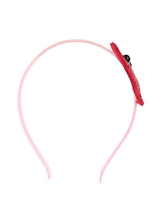 Bowbear Girls Womens Crystal Party Headband Red Owl - Image 3