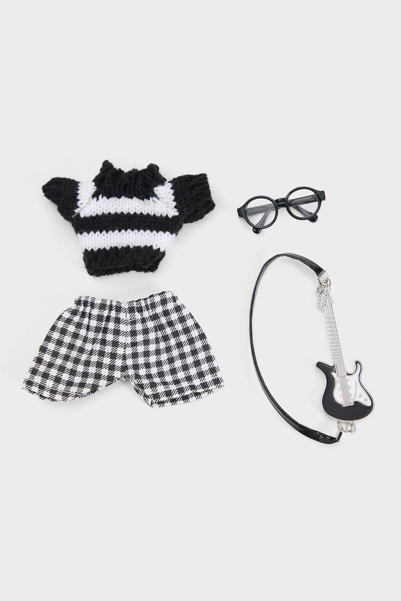 ديفاكتو ميدالية مفاتيح حريمي سودا مع تفاصيل جيتار - Image 2