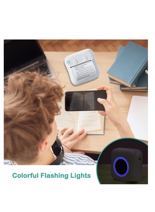 Wireless Mini Pocket Printer Bluetooth Thermal Printer for iPhone and Android Portable Inkless Label Maker for Photos and Notes - Image 5