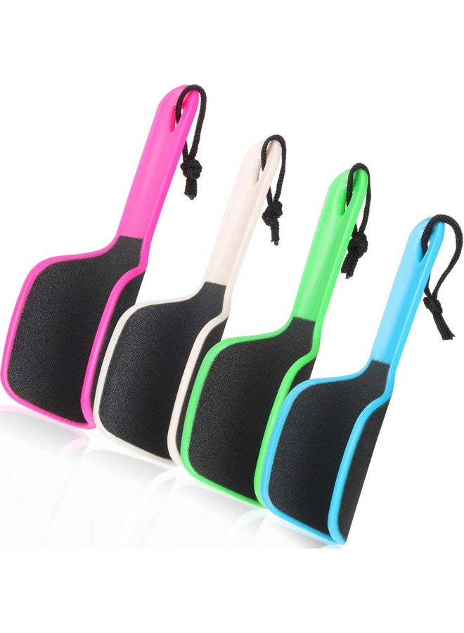 Mudder 4 Pieces U Shaped Curved Foot File Foot Callus Remover Double Sided Colossal Foot Rasp Callus Remover For Grit Exfoliates Removes Dead Skin 4 Colors - Image 1