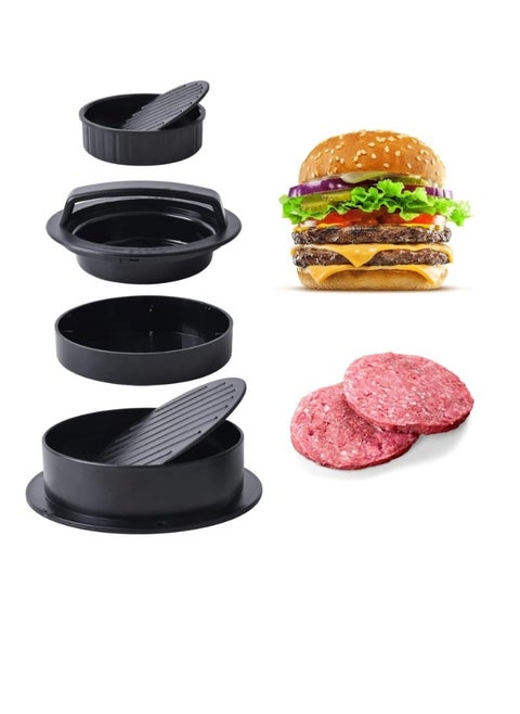 Hamburger Press,4-in-1 Burger Press Patty Maker Slider,Hamburger Patty Maker for Home Cooks