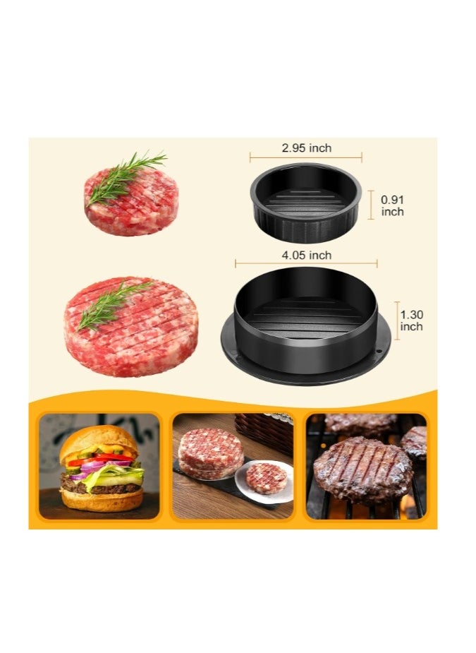Hamburger Press,4-in-1 Burger Press Patty Maker Slider,Hamburger Patty Maker for Home Cooks