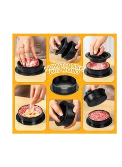 OASIS-TH Hamburger Press,4-in-1 Burger Press Patty Maker Slider,Hamburger Patty Maker for Home Cooks  - Image 4