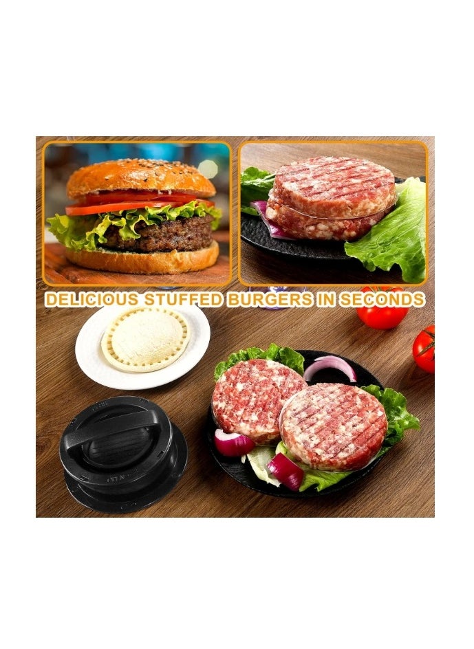 Hamburger Press,4-in-1 Burger Press Patty Maker Slider,Hamburger Patty Maker for Home Cooks