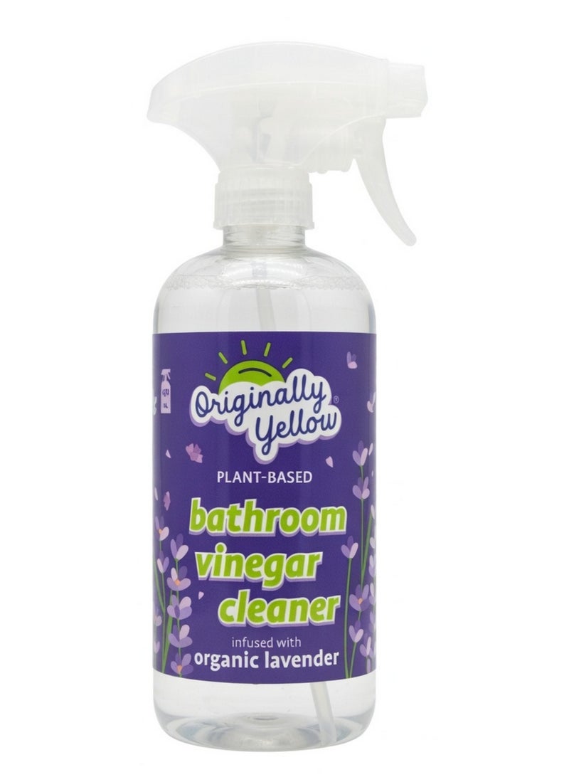 Originally Yellow Plant Based Bathroom Vinegar Cleaner Infused with Organic Lavender 470 ML - Image 1