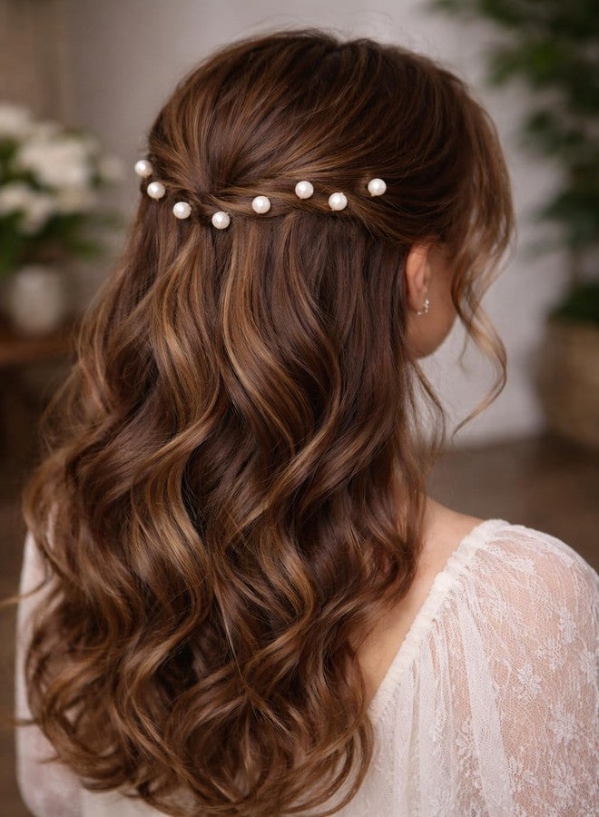 DHANABAPA Pearl Hair Pins Set for Women | Wedding & Party Hair Accessories | Decorative Faux Pearl U Pins for Bun, Juda & Elegant Hairstyles (6 Pcs - Glod) - Image 3