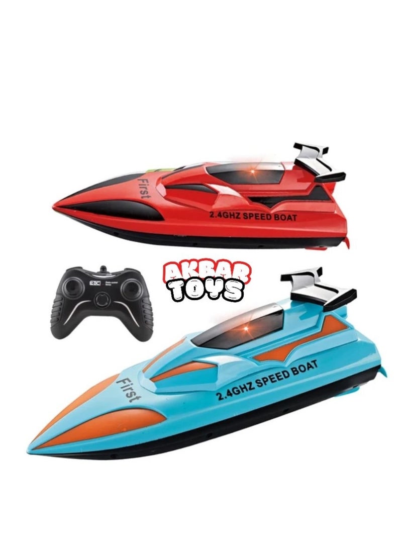2.4GHz Wireless Remote Racing Boat with Remote Control (Red) - Image 2