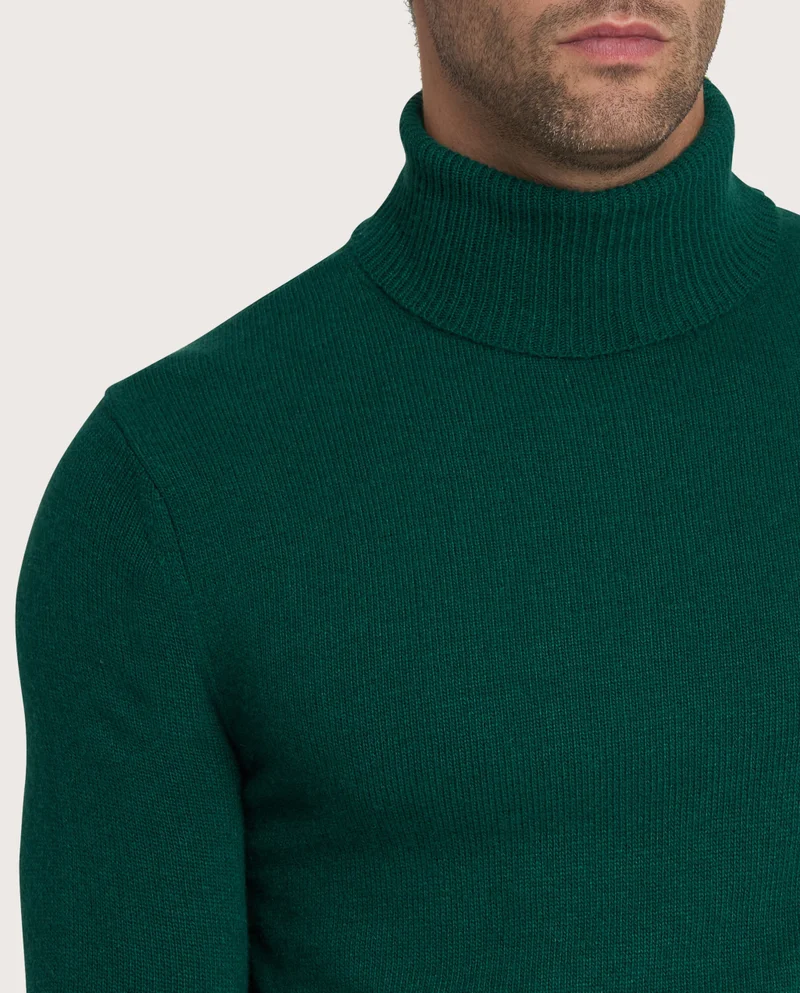 كاميتشسما Dark green cashmere blend turtleneck Jumper