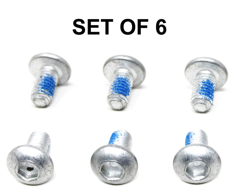 Bridge2shopping stainless steel MTB Bike Bicycle M5x10mm Disc Brake Rotor Bolts (Silver, Pack 6) - Image 2
