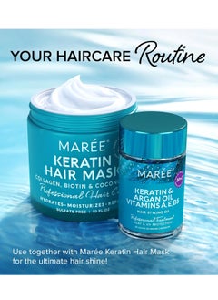 MAREE Hair Serum for Damaged Hair 2 Pack - Keratin & Moisturizing Oil Capsules with Avocado, Jojoba & Argan Oil - Hair Growth Serum for Thinning Hair Vitamins A, E & B5, Gotas Para El Cabello - pzsku/Z10F209B7A05BAE3C377BZ/45/_/1732543500/f6db6adf-ff2d-4524-b0ef-b0b3eb9176f7