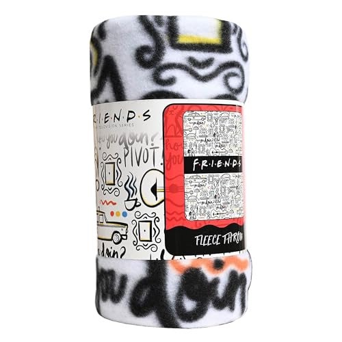 Northwest The Company - Friends TV Show How You Doin' & Pivot NYC Fleece Throw Blanket, Soft and Cozy Lightweight Plush Fabric Bed Cover and Room Décor - Size 45inx 60in - Image 3