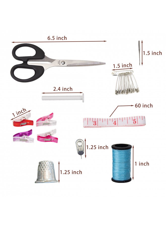 Saderoy Handheld Sewing Device Portable Sewing Machine with 177 Pcs Sewing Kit Supplies Handheld Electric Sewing Machine for Beginners, Kid, Home Travel Use - Image 2