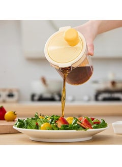 Generic Salad Dressing Mixer, Egg Filter Separator, Manual Mixing Bottle Egg Separator For Home Soy Sauce Restaurant (Yellow)  - Image 3