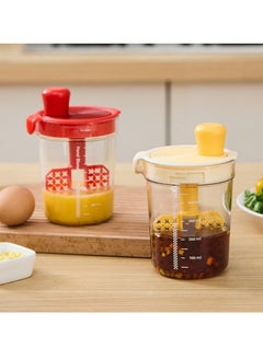 Generic Salad Dressing Mixer, Egg Filter Separator, Manual Mixing Bottle Egg Separator For Home Soy Sauce Restaurant (Yellow)  - Image 4