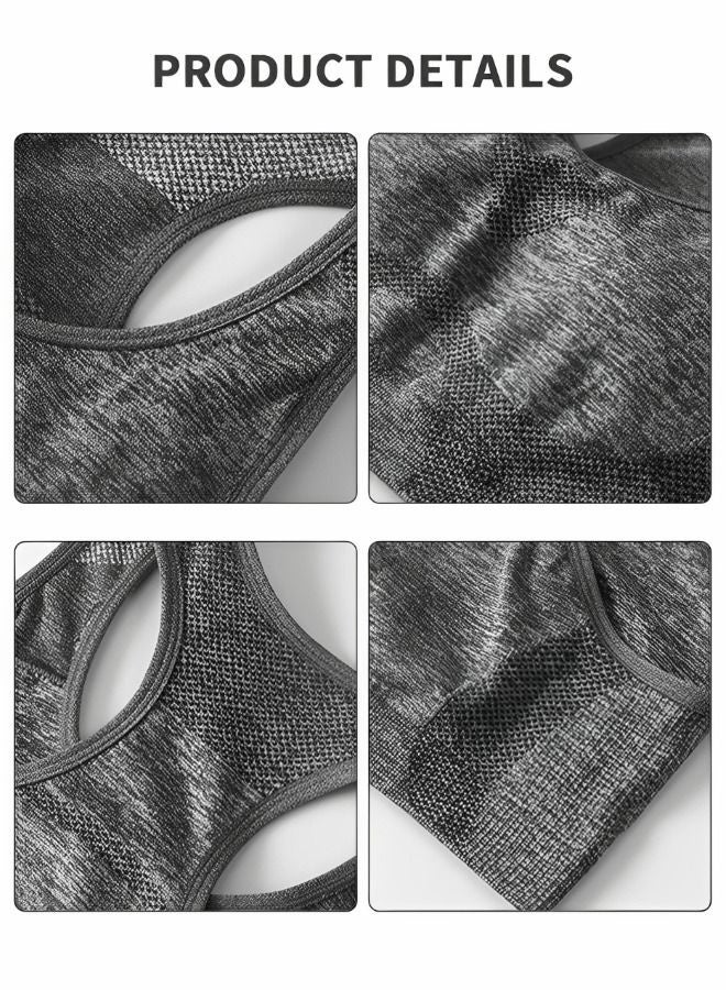 Women's Seamless Workout Sets 2 Pieces Outfit High Waist Gym Shorts Sports Bra Activewear Sets for Yoga Workout - Image 5