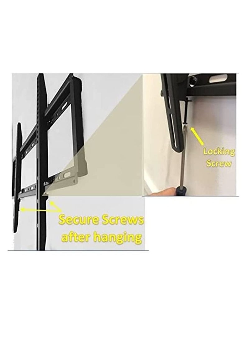 Lcd, Led TV wall bracket for 32 inch to 65 fixed View, Black - Image 4