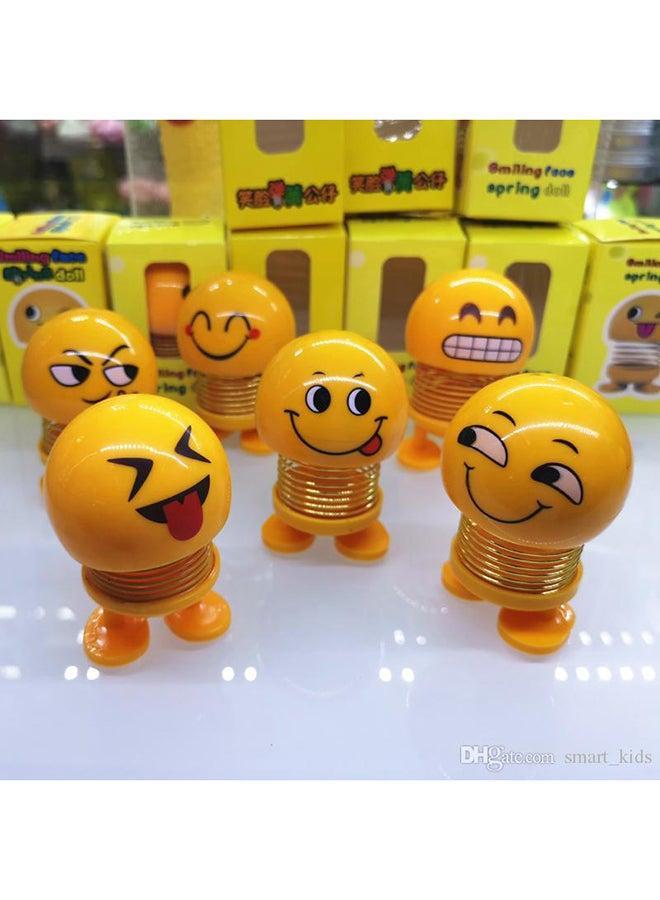 Generic Smiley Dolls Cute Cartoon Funny Emoji Car Ornaments With Light  - Image 3