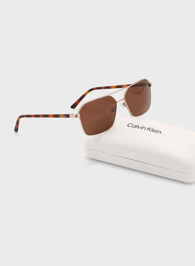 CALVIN KLEIN Aviator Sunglasses