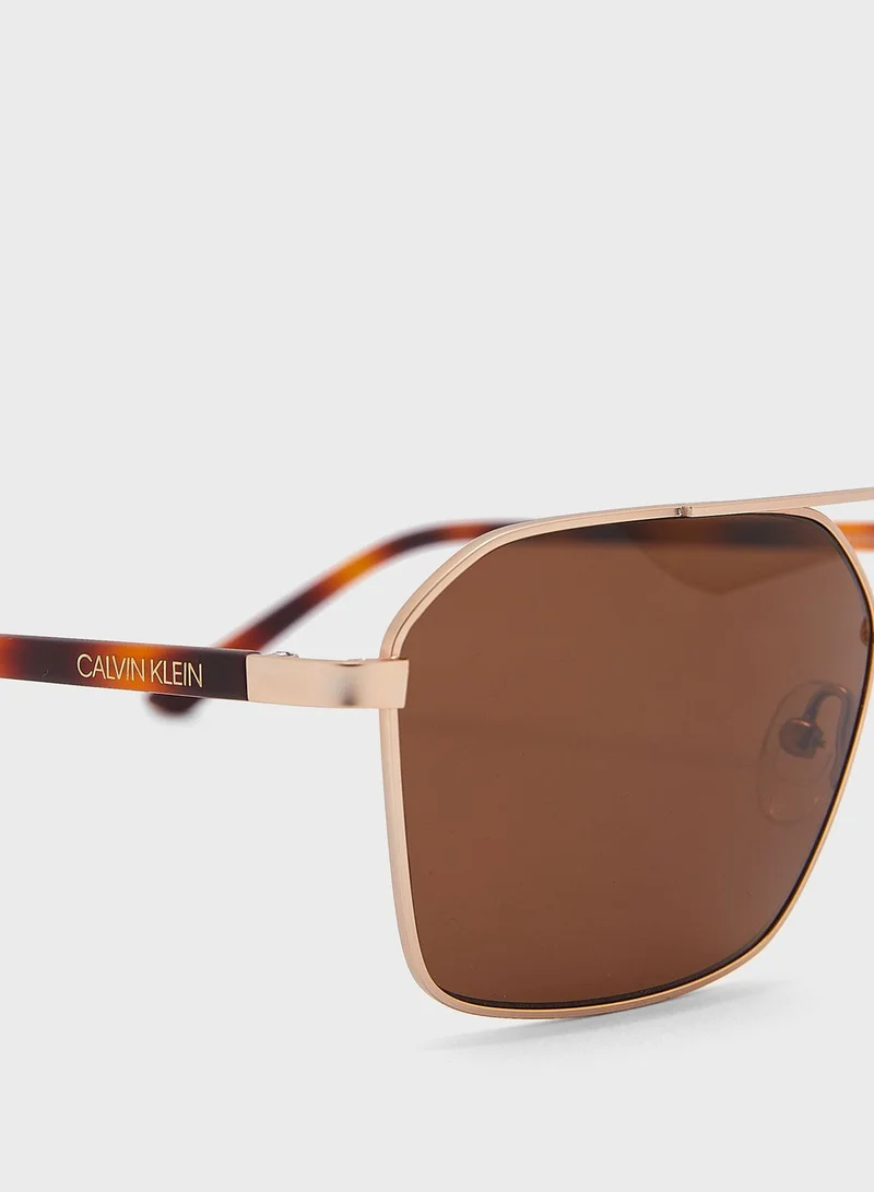 CALVIN KLEIN Aviator Sunglasses