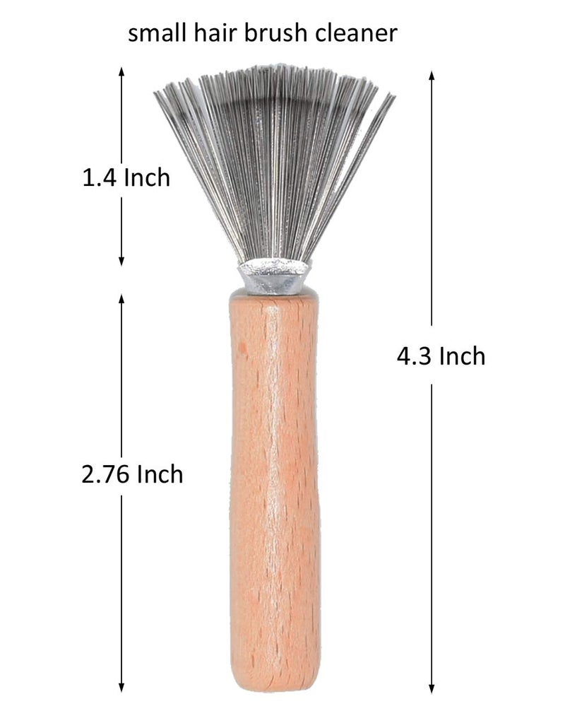 catin Hair Brush and Comb Cleaner with Metal Wire Rake for Hair Dust Lint Removal - Image 2