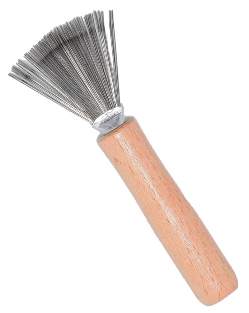 catin Hair Brush and Comb Cleaner with Metal Wire Rake for Hair Dust Lint Removal - Image 5