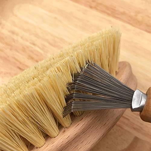 catin Hair Brush and Comb Cleaner with Metal Wire Rake for Hair Dust Lint Removal - Image 4