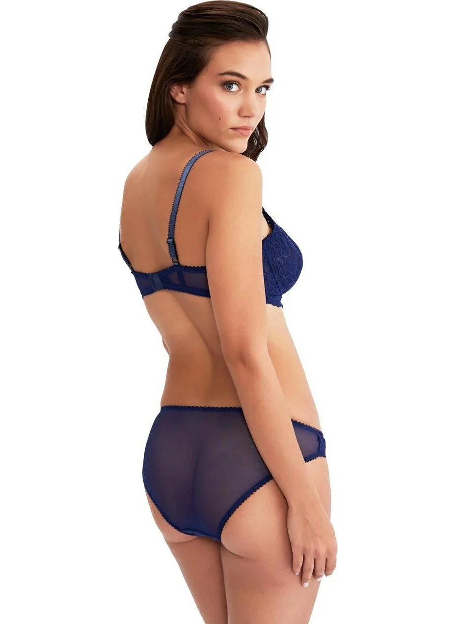 Ayyıldız 103 Navy Blue Bra Panties Set