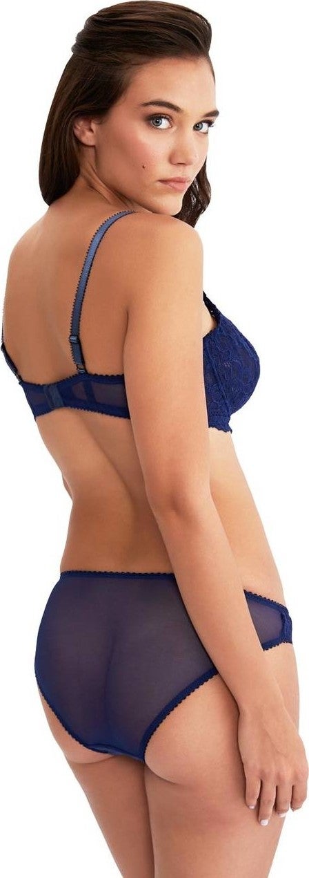 Ayyıldız 103 Navy Blue Bra Panties Set - Image 3