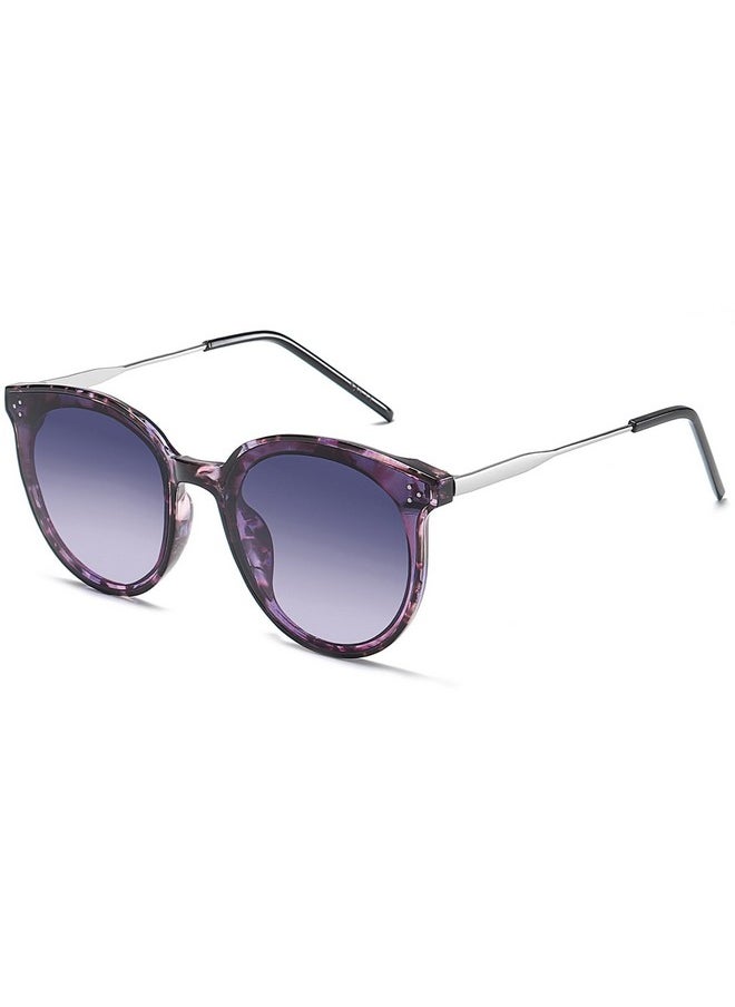 Sojos Classic Oversized Round Sunglasses Womens Mens Trendy Large Uv400 Sunnies Sj2068 Purple Marblegradient Grey&Purple  - Image 1