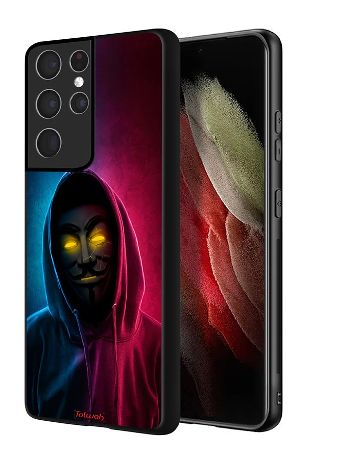 Tolwak Samsung Galaxy S21 Ultra 5G Protective Case Cover Cool Faces Tags - Image 1
