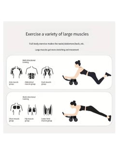 DIGI CORE New Ab Roller Wheel With Knee Mat And Timer, Automatic Rebound Abdominal Wheel, Ab Abdominal Exercise Roller with Elbow Support, Abs Workout Equipment Ab Exercise Roller For Women Men  - Image 2