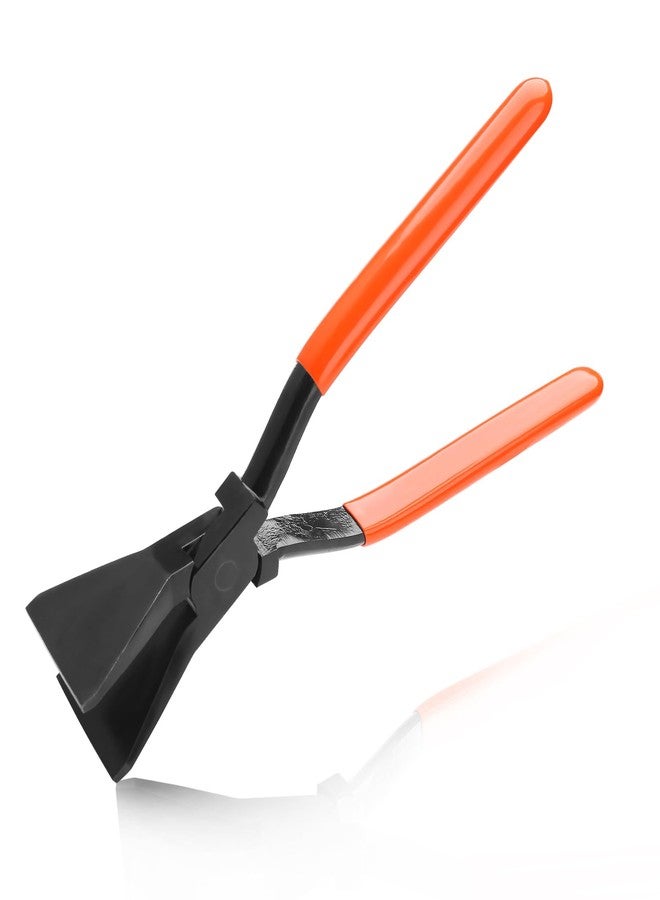 LEONTOOL 11 بوصة أدوات خياطة يدوية للصفائح المعدنية فكوك مستقيمة كماشة صفائح معدنية بمقبض من البولي فينيل كلوريد كماشة ثني الصفائح المعدنية أداة ثني المعادن أداة ثني الصفائح المعدنية لثني وتسطيح الصفائح المعدنية - Image 1