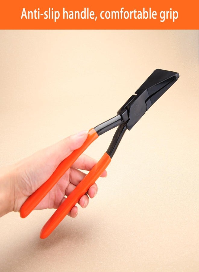 LEONTOOL 11 بوصة أدوات خياطة يدوية للصفائح المعدنية فكوك مستقيمة كماشة صفائح معدنية بمقبض من البولي فينيل كلوريد كماشة ثني الصفائح المعدنية أداة ثني المعادن أداة ثني الصفائح المعدنية لثني وتسطيح الصفائح المعدنية - Image 5