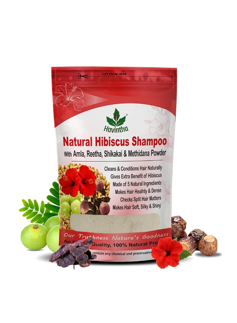 Havintha Havintha Natural Hair Shampoo Hibiscus Powder For Men & Women, Totally Organic | Paraben and Sulphate Free Shampoo - 227gm (Pack of 1) - Image 1