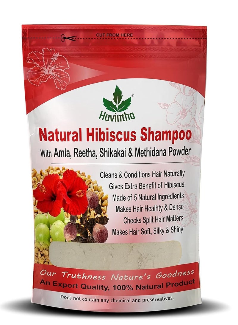 Havintha Havintha Natural Hair Shampoo Hibiscus Powder For Men & Women, Totally Organic | Paraben and Sulphate Free Shampoo - 227gm (Pack of 1) - Image 2