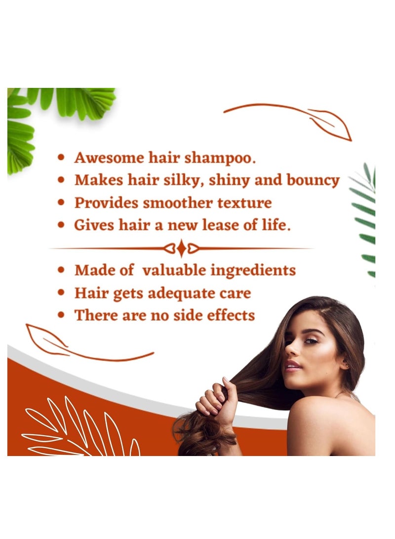 Havintha Havintha Natural Hair Shampoo Hibiscus Powder For Men & Women, Totally Organic | Paraben and Sulphate Free Shampoo - 227gm (Pack of 1) - Image 4