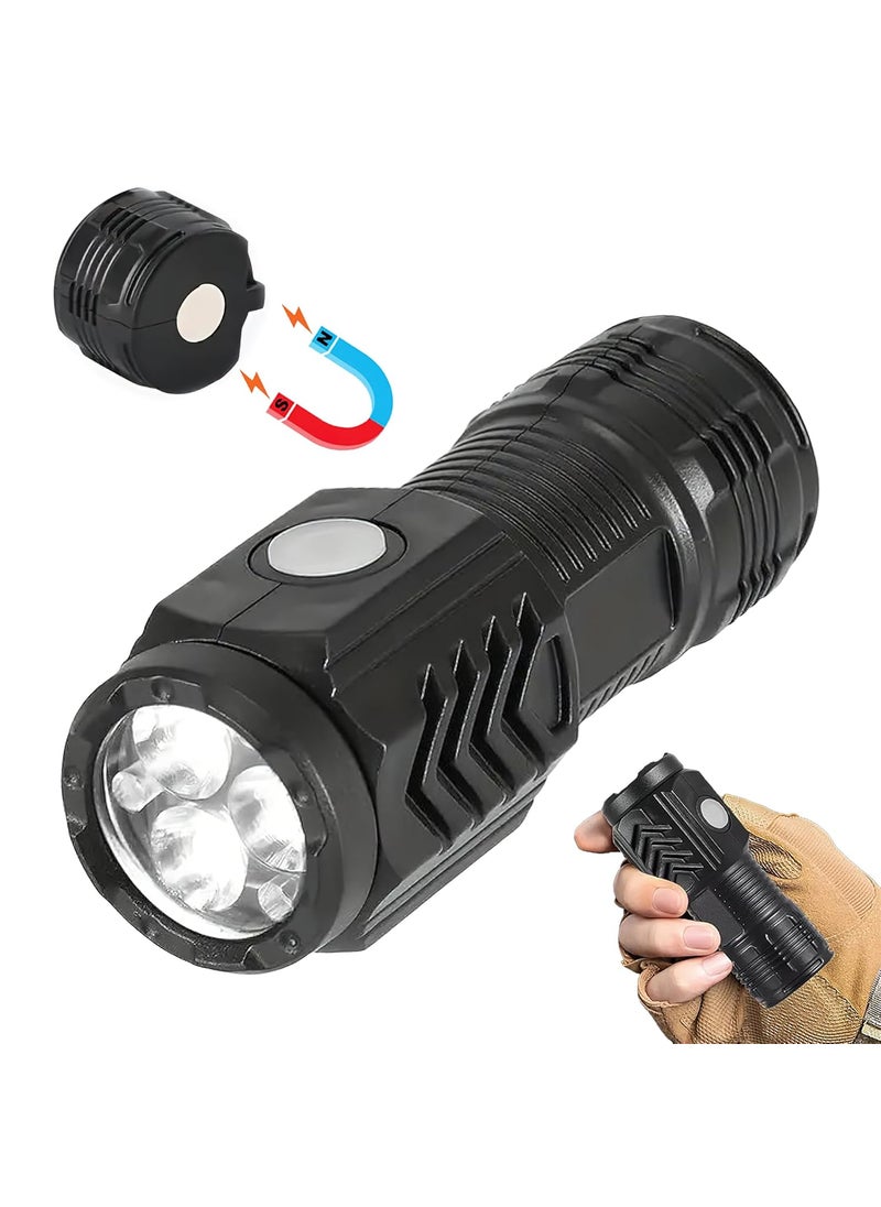 MULZI MULZI Rechargeable Mini Torch with Clip and Magnet PocketSized Camping Light 3 Modes Portable COB LED Mini LED Light for Camping Small Pocket Flashlight for Outdoor Use  - Image 1