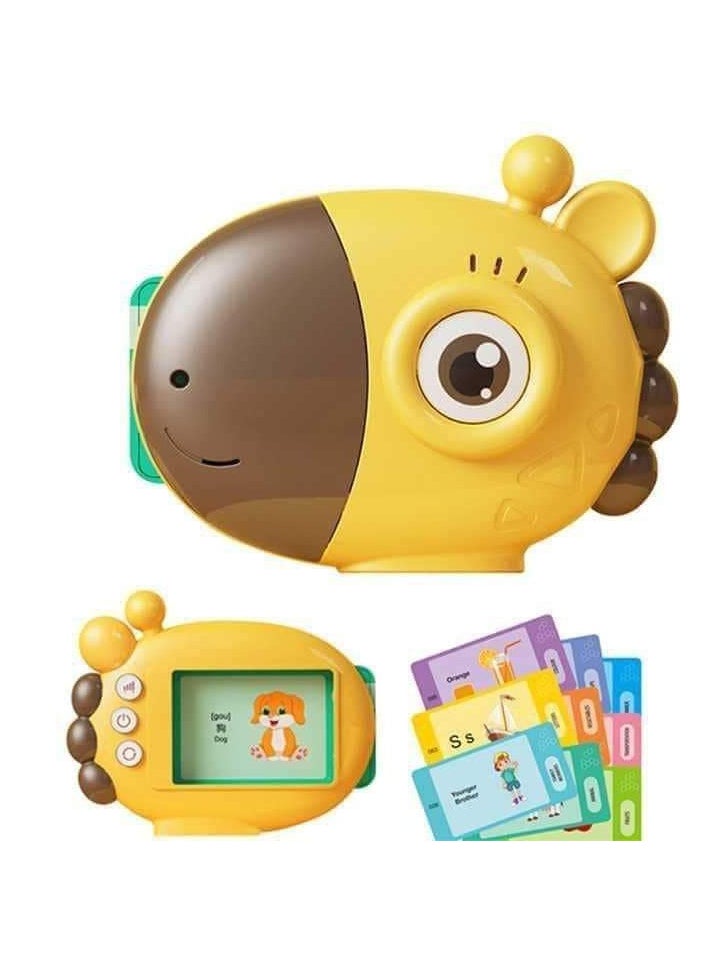 Generic - An electronic card reader with an attractive design and interactive learning fun, helping your child learn letters and words with a speaking voice and exciting sounds of animals and transportation, featuring rich content and 60 educational cards full of fun and knowledge! - Image 1