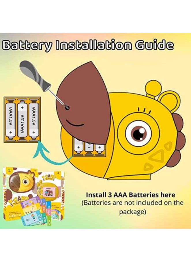 Generic - An electronic card reader with an attractive design and interactive learning fun, helping your child learn letters and words with a speaking voice and exciting sounds of animals and transportation, featuring rich content and 60 educational cards full of fun and knowledge! - Image 1