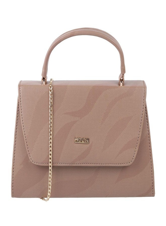 Mochi Women Chikoo Satchel Bag (230-5) - Image 2