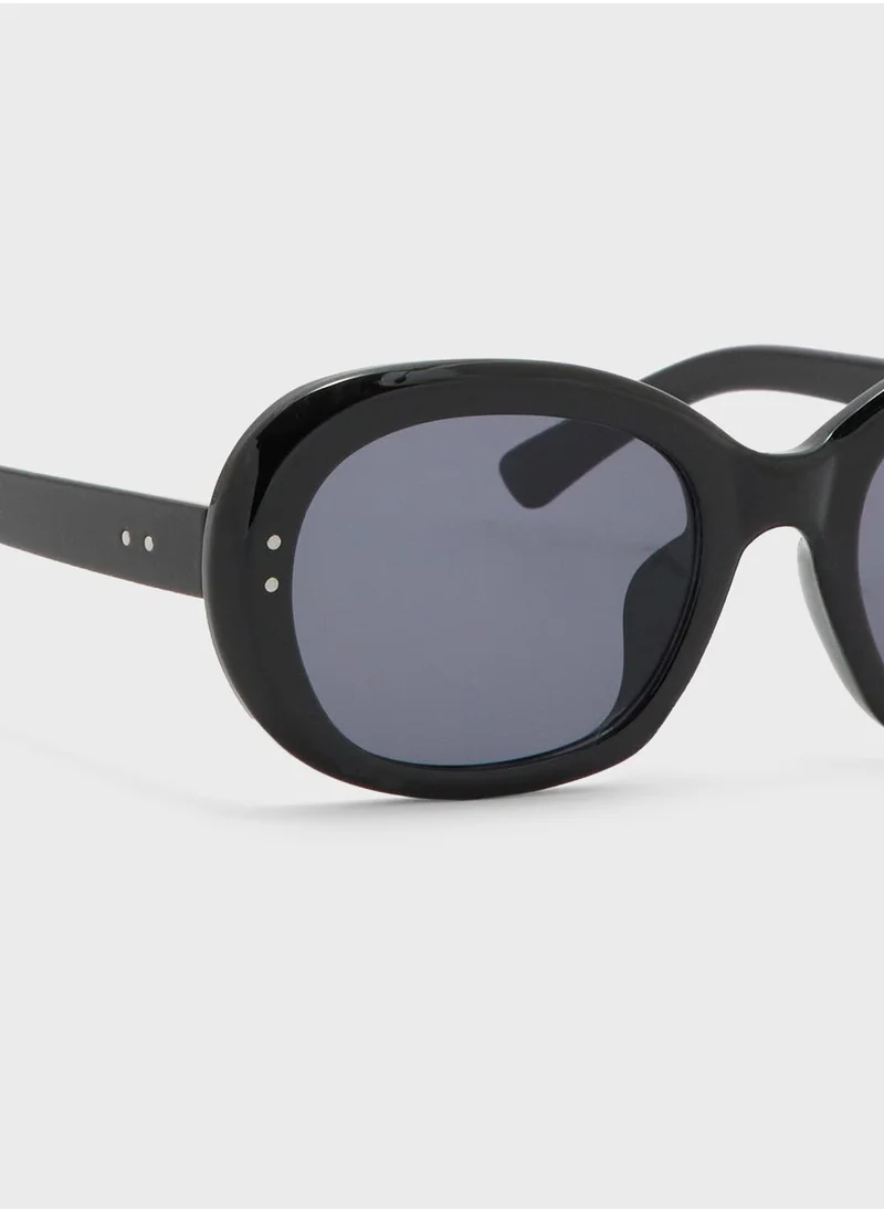 Ginger Oversized Round Len Sunglasses