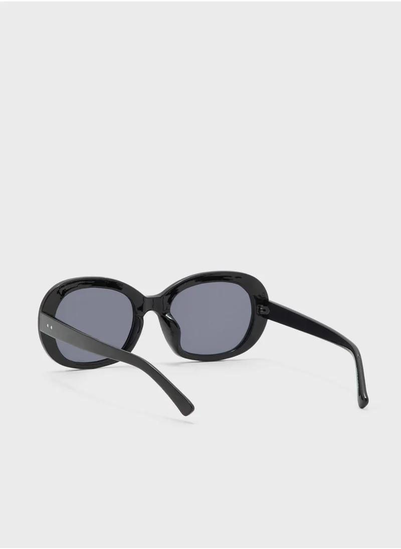 Ginger Oversized Round Len Sunglasses