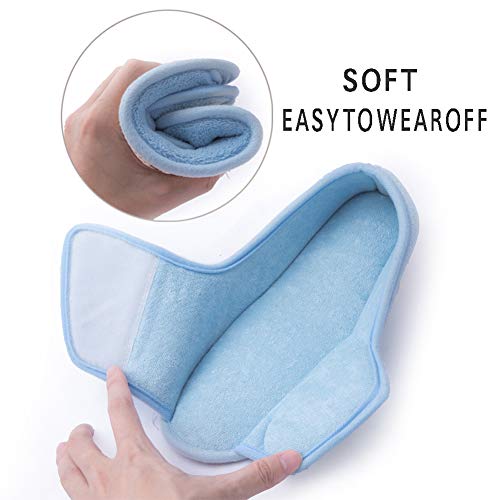 Git-up Women Diabetic Slippers/W Arthritis Edema Adjustable Closure Memory Foam House Shoes Open Toe 7#,Blue. - Image 4