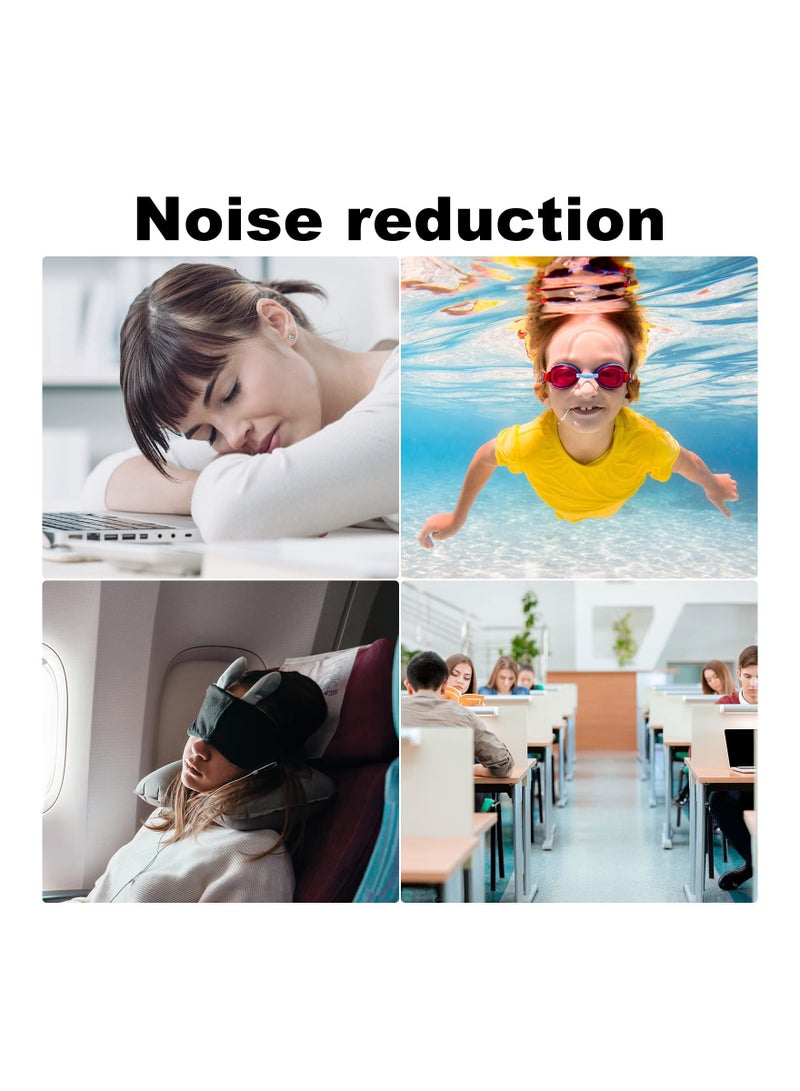 SOLARAE 5 Pairs of Reusable Silicone Ear Plugs for Noise Cancellation - Ideal for Swimming, Concerts, Musicians, and Shooting Activities. - Image 5