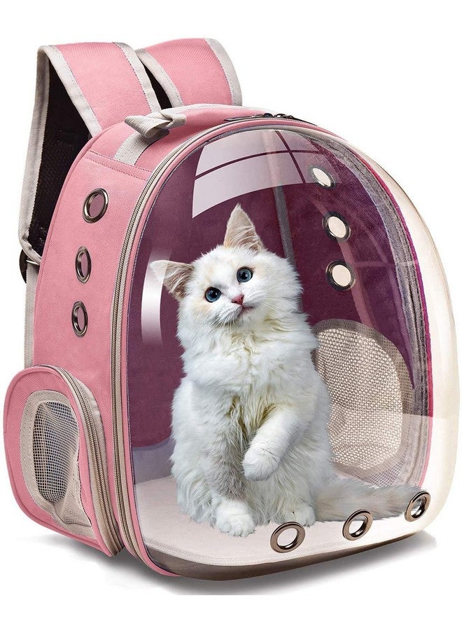 Generic Pet Portable Travel Bag Cum Carrier Space | Multi-Air Vents, Waterproof And Light-Weight | Astronaut Transparent Capsule For Hiking And Outdoor Backpack For Dog, Cat & Small Pets (Multicolor)  - Image 1