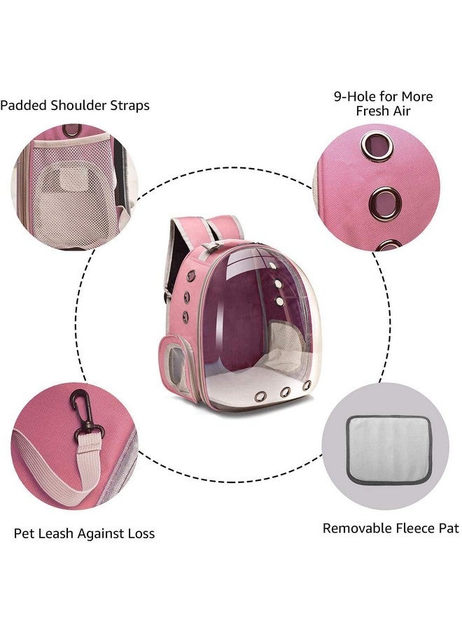 Generic Pet Portable Travel Bag Cum Carrier Space | Multi-Air Vents, Waterproof And Light-Weight | Astronaut Transparent Capsule For Hiking And Outdoor Backpack For Dog, Cat & Small Pets (Multicolor)  - Image 2