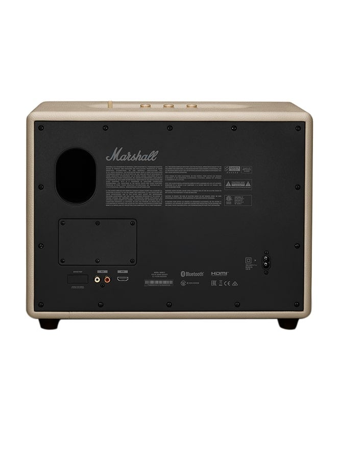 Marshall Renewed - Woburn III 120W Premium Home Wireless Speaker With Bluetooth 5.2 And Multiple Inputs - Enjoy Signature Sound | Cream beige - Image 3