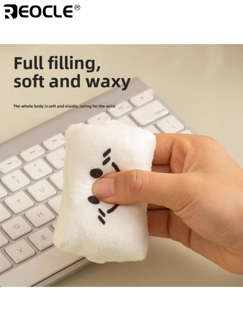 REOCLE 2PCS Memory Foam Mouse Wrist Pads with Ergonomic Support and Lightweight Design Gel Cushioned Wrist Rests with Compact Size for Office Computer Typing Use - Image 2