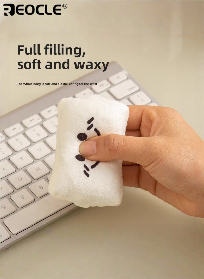 REOCLE 2PCS Memory Foam Mouse Wrist Pads with Ergonomic Support and Lightweight Design Gel Cushioned Wrist Rests with Compact Size for Office Computer Typing Use - Image 2
